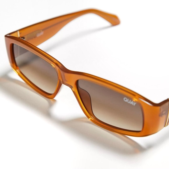 QUAY No Envy Sunglasses Milky Carmel Frame Brown Gradient Lenses NWT - Picture 9 of 13